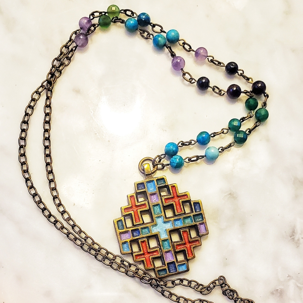 Vintage Terra Sancta Guild pendant